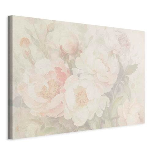 Obraz na płótnie Piwonie we mgle 30×20 cm, płótno standard