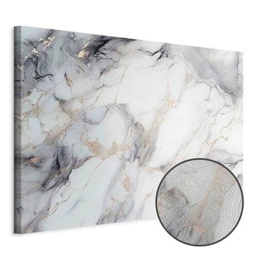 Картина на холсте Elegancki marmur - kamienne struktury w neutralnych kolorach 120×80 см, стандартный холст