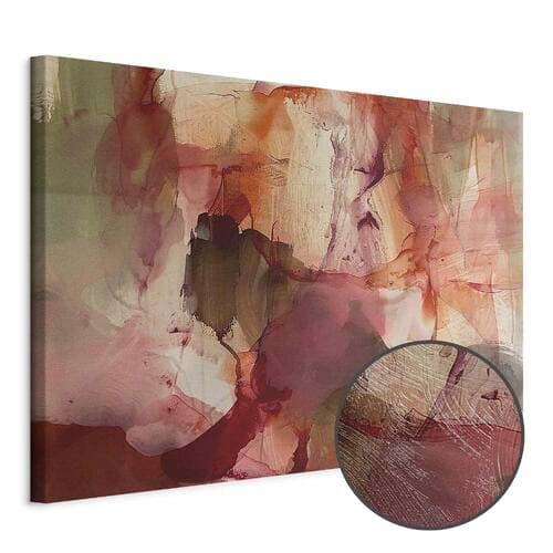 Canvas print Wiosenna kompozycja - prześwity i formy w technice farby akwarelowej 90×60 cm, standard canvas