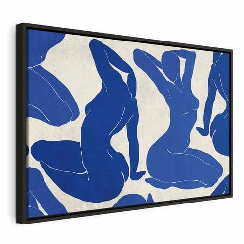 Obraz na płótnie Niebieska kobiecość 60×40 cm, płótno standard