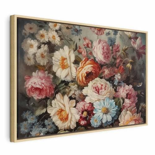 Obraz na płótnie Zapach ogrodowych kwiatów 60×40 cm, płótno standard