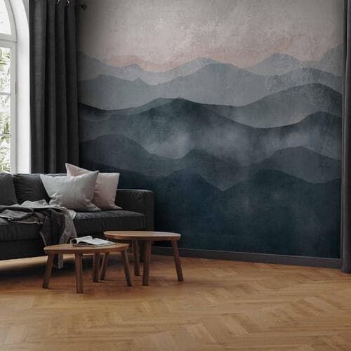 Fototapeta Błękitne góry 490×350 cm, materiał samoprzylepny
