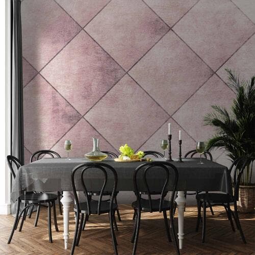 Фотообои Idealne cięcia - jednolity geometryczny wzór w kafelki z deseniem 500×350 см, влагостойкий материал