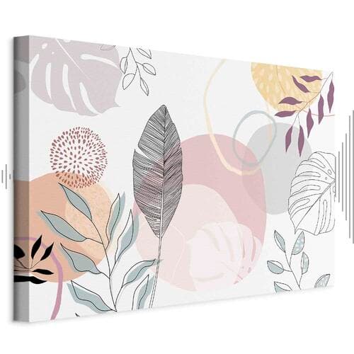 Картина на холсте Pastelowa grafika liniowa 30×20 см, стандартный холст