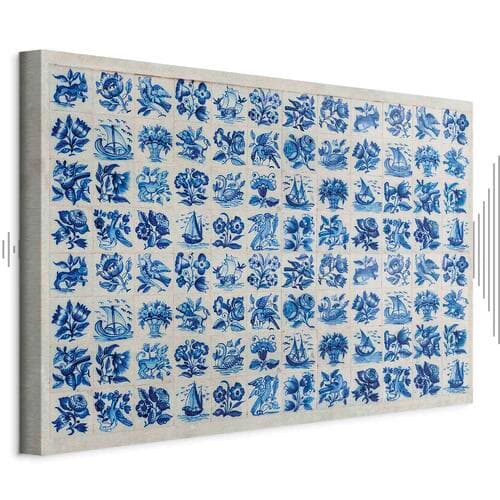 Leinwandbild Płytki azulejos - tradycyjne ceramiczne portugalskie kafle 30×20 cm, Standardleinwand