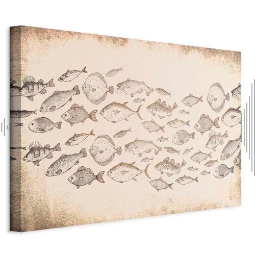 Canvas print Subtelne rybki 30×20 cm, standard canvas