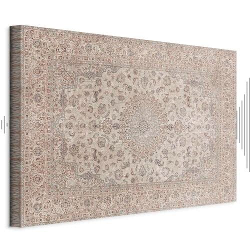 Leinwandbild Piaskowy dywan - przetarty perski dywan z bogatymi motywami zdobniczymi 30×20 cm, Standardleinwand