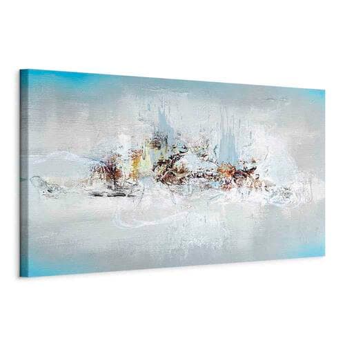 Leinwandbild Zima za oknem wąski 90×30 cm, Standardleinwand