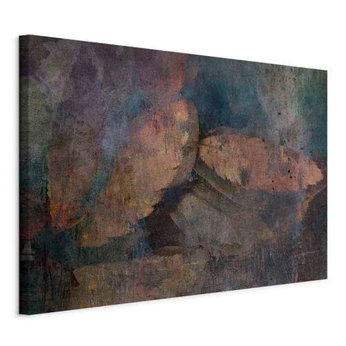 Leinwandbild Miedziane liście szeroki 30×20 cm, Standardleinwand