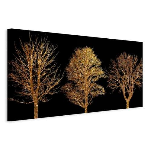 Obraz na płótnie Złoty las szeroki 60×30 cm, płótno standard