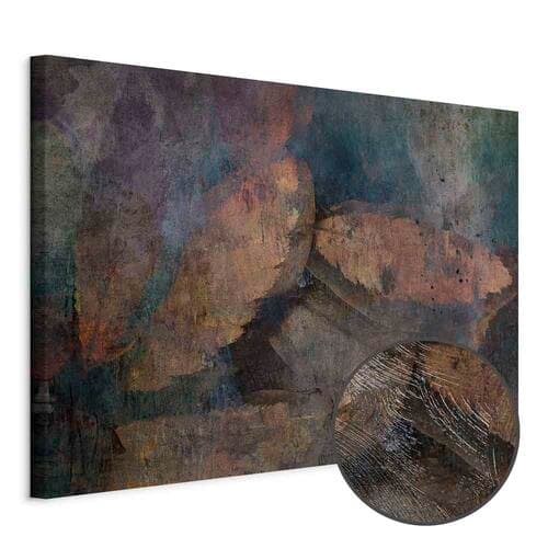Obraz na płótnie Miedziane liście szeroki 30×20 cm, płótno standard