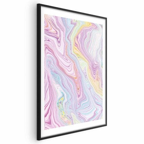 Poster Kolorowy Sen - abstrakcyjne kształty w pastelowych barwach 40×60 cm