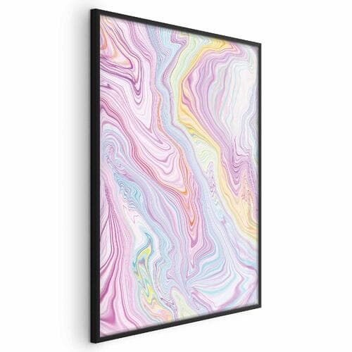 Poster Kolorowy Sen - abstrakcyjne kształty w pastelowych barwach 21×30 cm