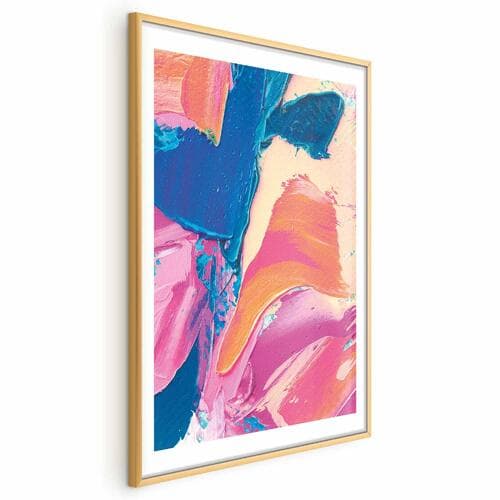 Poster Kolorowa Ekspresja - mocne kontrasty w energetycznej kompozycji 30×42 cm