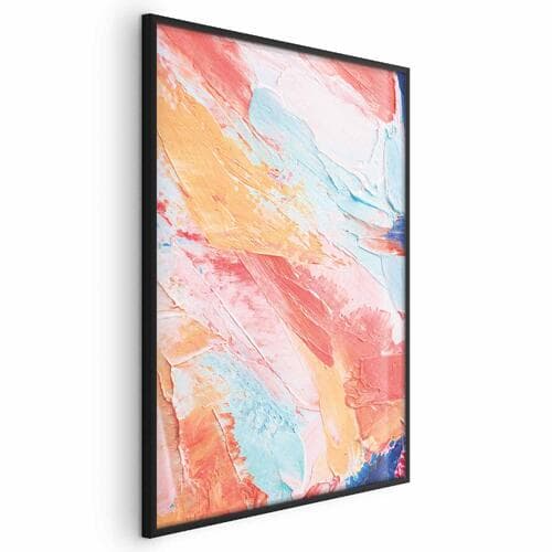 Poster Kolorowa Harmonia - dynamiczne przejścia barw w pastelowych tonach 21×30 cm
