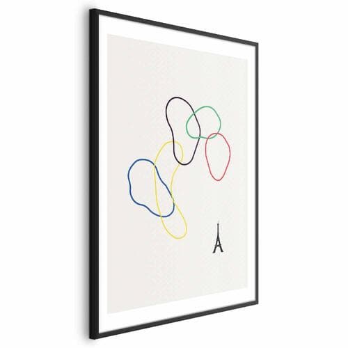 Poster Kolorowe koła- grafika cyfrowa - minimalizm 40×60 cm