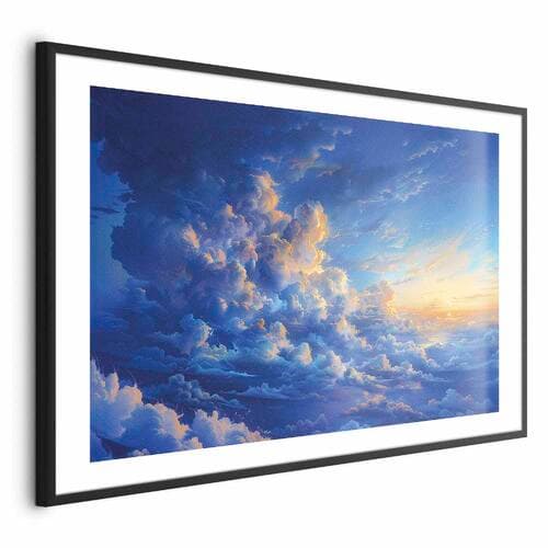 Poster Gdy niebo staje się płótnem: artystyczne dzieło natury w chmurach 42×30 cm
