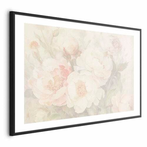 Plakat Piwonie we mgle 42×30 cm