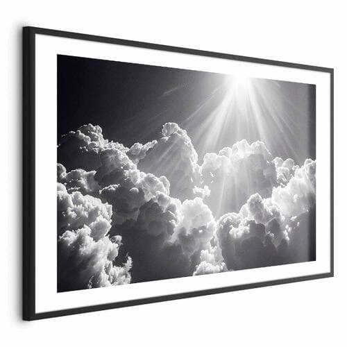 Plakat Nadzieja w chmurach: Inspirujące promienie słońca – przebudź emocje 60×40 cm