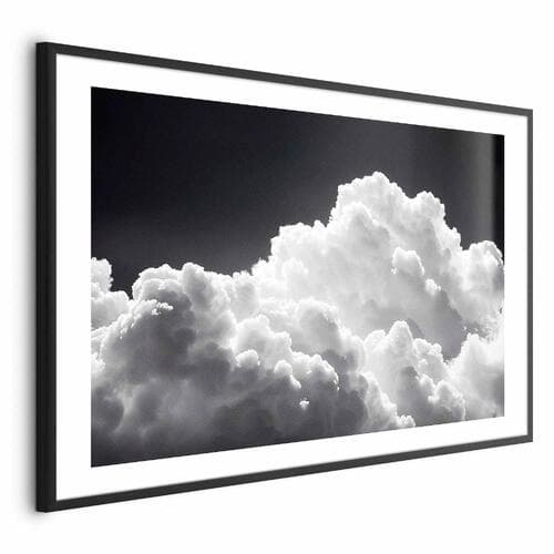 Plakat Odkryj nieskończoną grę słonecznego światła – chmury i cienie na niebie. 90×60 cm