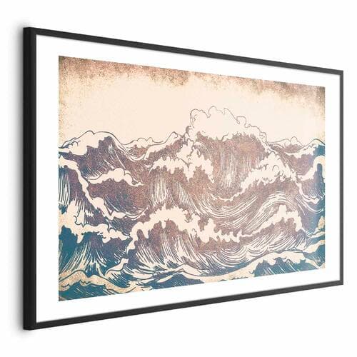 Plakat Olbrzymie fale 42×30 cm