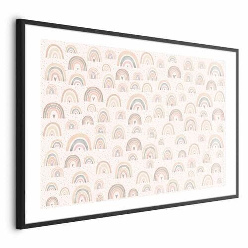 Plakat Tęcze i serca 42×30 cm