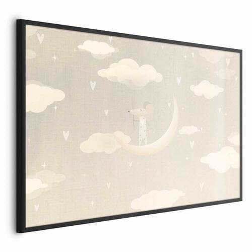 Plakat Myszka na księżycu 30×21 cm
