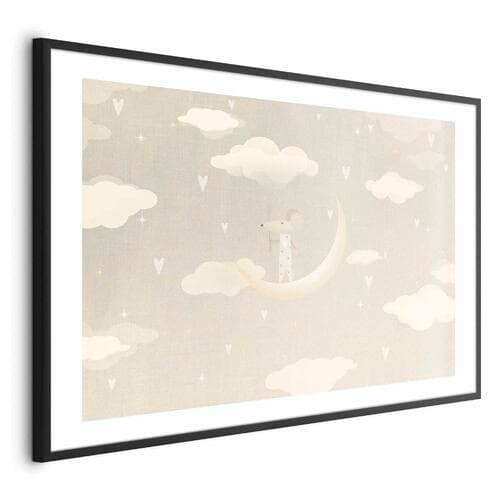 Plakat Myszka na księżycu 42×30 cm