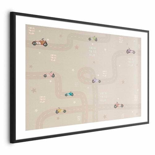 Plakat Wyścigowe autka 30×21 cm