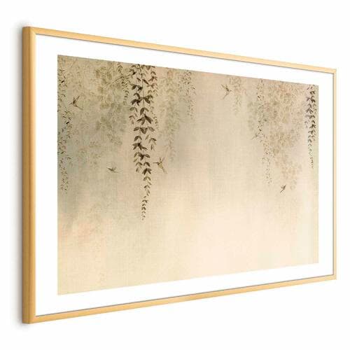 Poster Beżowe koliberki 60×40 cm