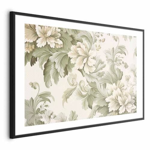 Poster Vintage kwiaty w jasnych kolorach 30×21 cm