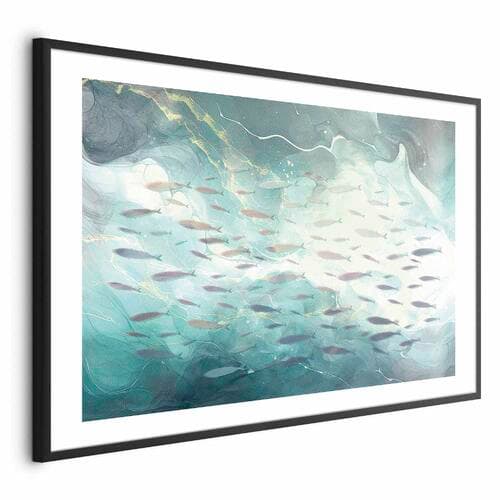 Plakat Ławica drobnych ryb 60×40 cm