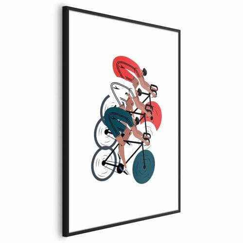 Plakat Olimpiada - wyścig kolarski 60×90 cm