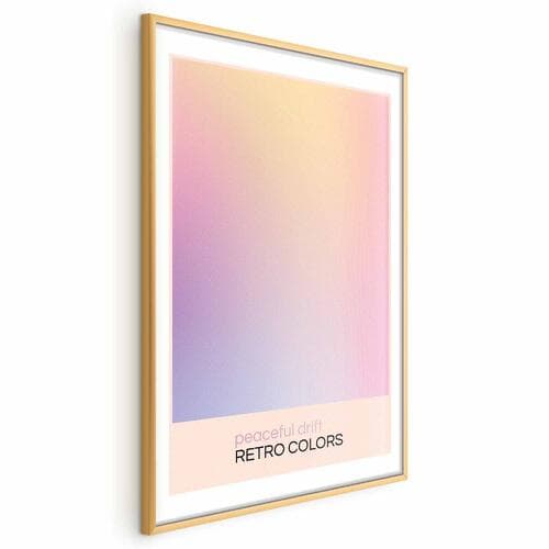 Plakat Peaceful Drift - Delikatne pastelowe odcienie tworzące harmonijną całość 60×90 cm