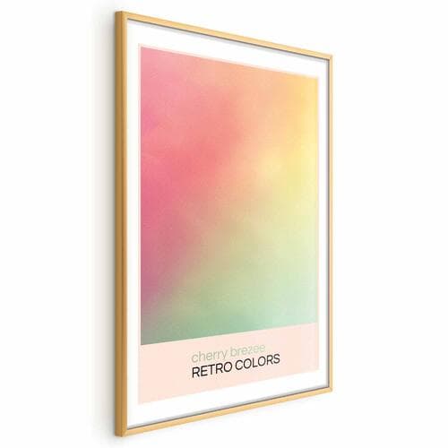 Poster Cherry Brezee - Pastelowy gradient w delikatnych; retro kolorach 60×90 cm