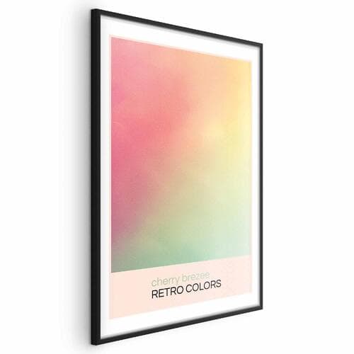 Poster Cherry Brezee - Pastelowy gradient w delikatnych; retro kolorach 40×60 cm