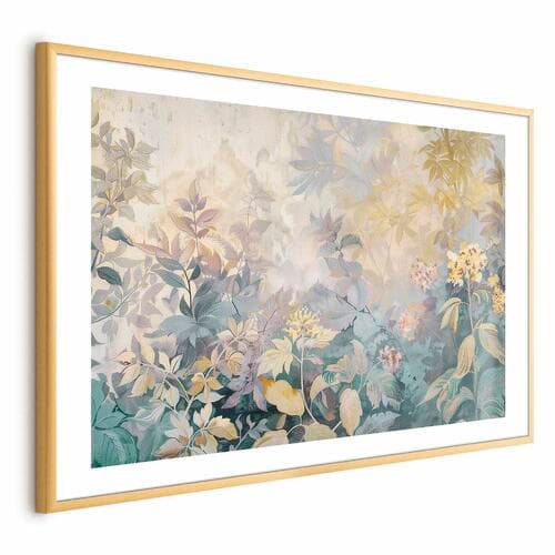 Постер Gobelinowy wzór w kolorowe kwiaty 60×40 см