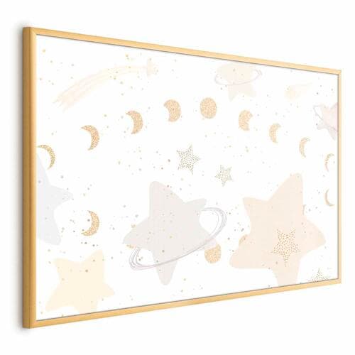 Poster Księżyc i gwiazdy 30×21 cm