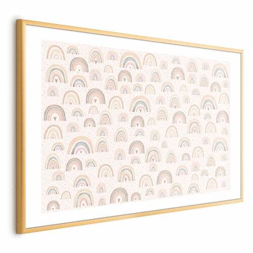 Plakat Tęcze i serca 90×60 cm