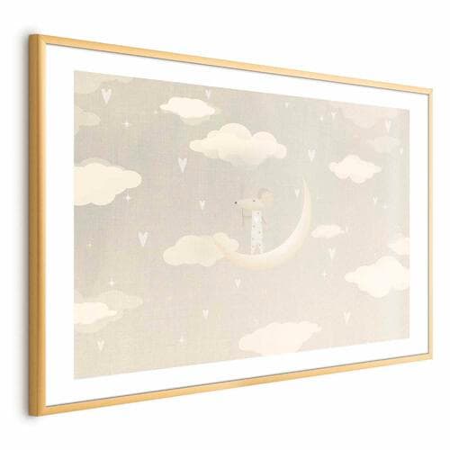 Plakat Myszka na księżycu 90×60 cm