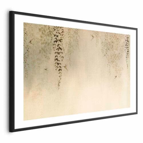 Poster Beżowe koliberki 42×30 cm