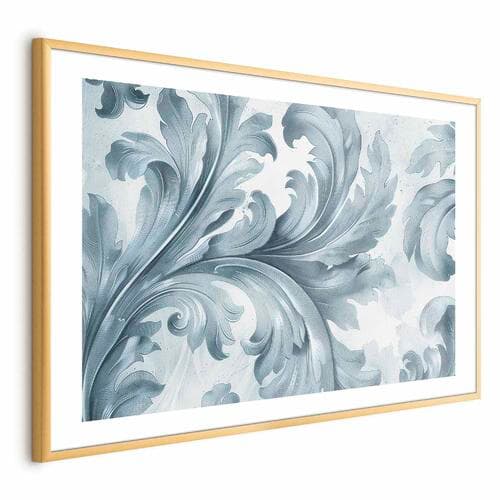 Plakat Kamienny ornament w stylu barokowym 60×40 cm