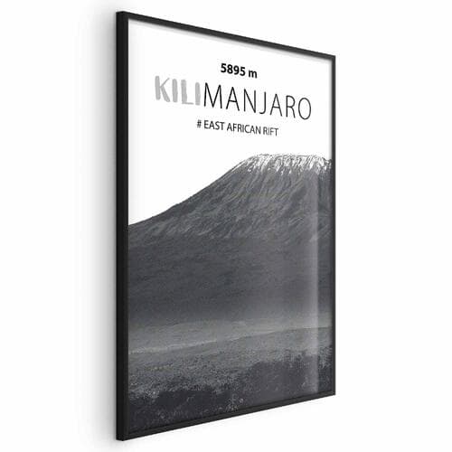 Plakat Majestatyczny szczyt górski Kilimanjaro korona gór pejzaż górski 21×30 cm