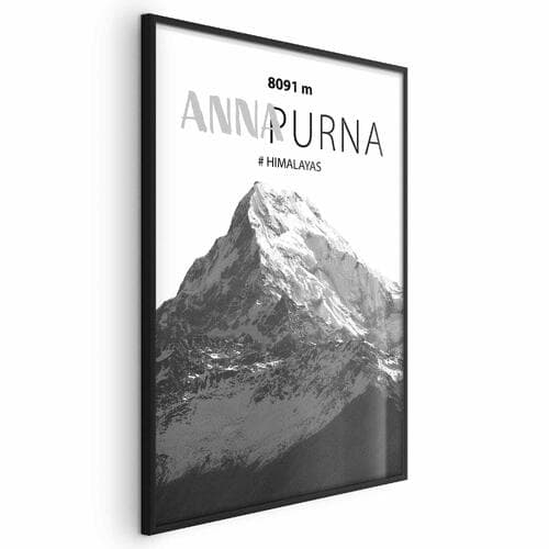 Plakat Majestatyczny szczyt górski Annapurna korona gór pejzaż górski 21×30 cm