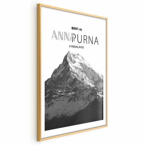 Plakat Majestatyczny szczyt górski Annapurna korona gór pejzaż górski 60×90 cm