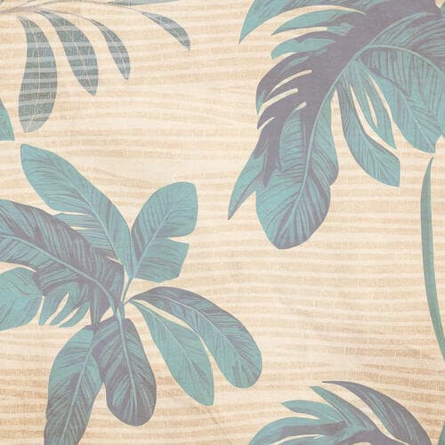 Round wall mural Liście FT-450645 100×100 cm, standard non-woven