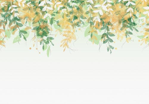 Fototapete Liście FT-450284 100×100 cm, Vlies Standard