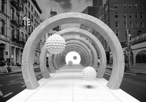 Fototapete 3D FT-450131 100×100 cm, Vlies Standard