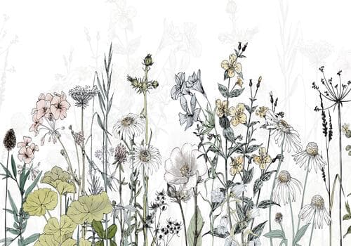 Wall mural Kwiaty FT-450041 100×100 cm, premium non-woven