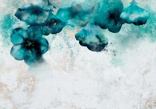 Wall mural Kwiaty FT-450027 100×100 cm, premium non-woven